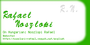rafael noszlopi business card